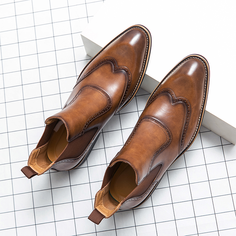 Men Formal Wear With Boots - British style mens fashion chelsea boots