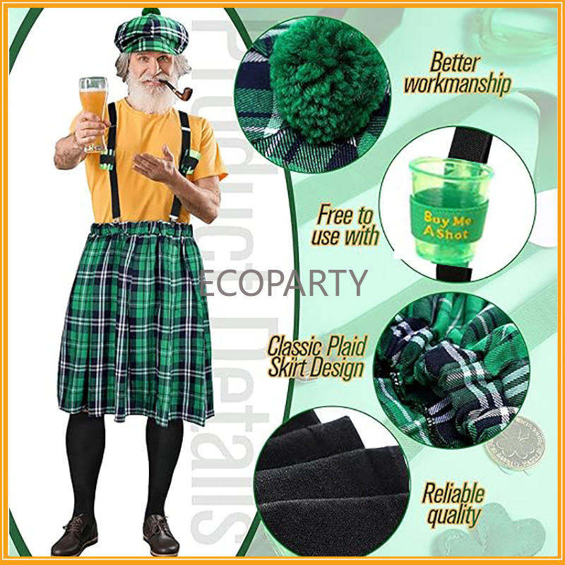St. Patricks Day Costume Set G - đánh giá và giá Sock Garter Men