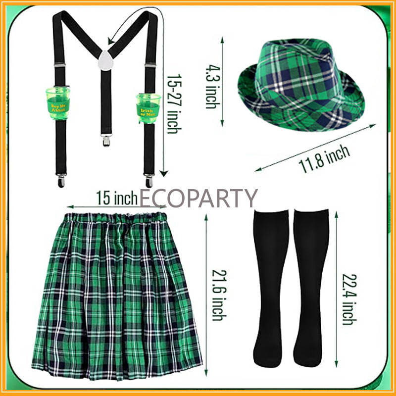 St. Patricks Day Costume Set G - đánh giá và giá Sock Garter Men