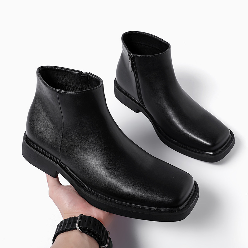 Luxury Fashion Black Men Casua - đánh giá và giá Men Formal Wear With Boots