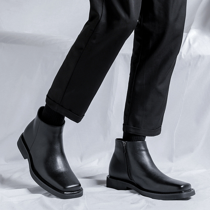 Luxury Fashion Black Men Casua - đánh giá và giá Men Formal Wear With Boots