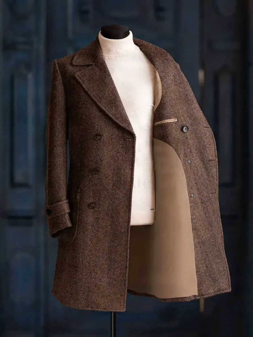 Modern Men Herringbone Overcoa - đánh giá và giá Men Formal Wear Modern