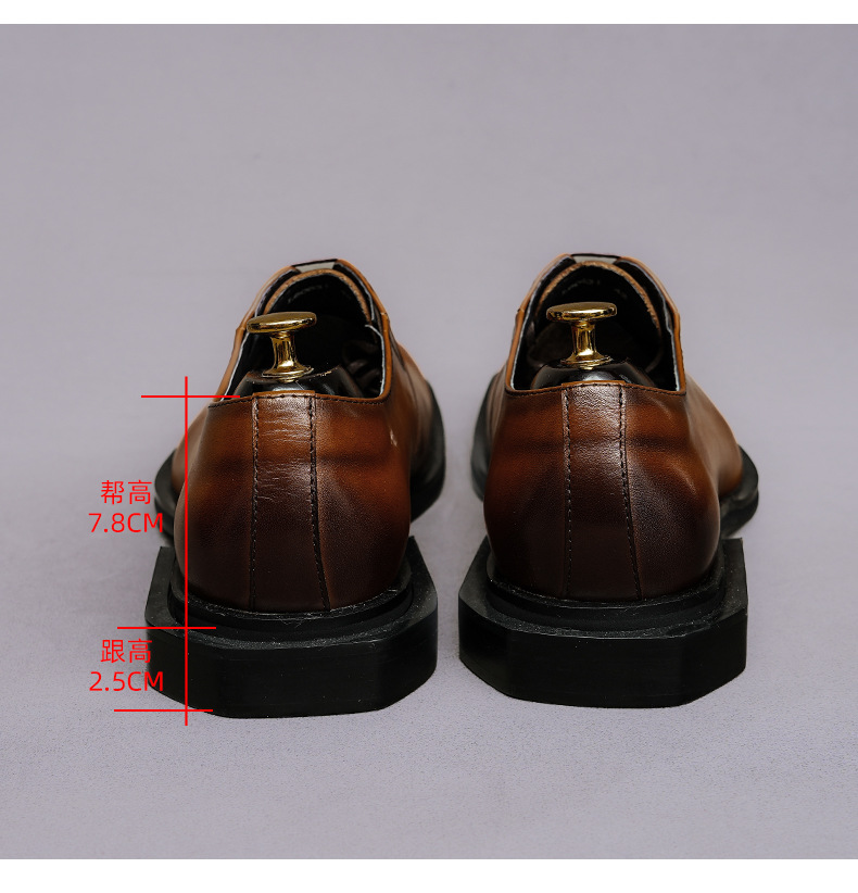 Square Toe Whole Cut Genuine L - đánh giá và giá Formal Men Daily Wear Footwear