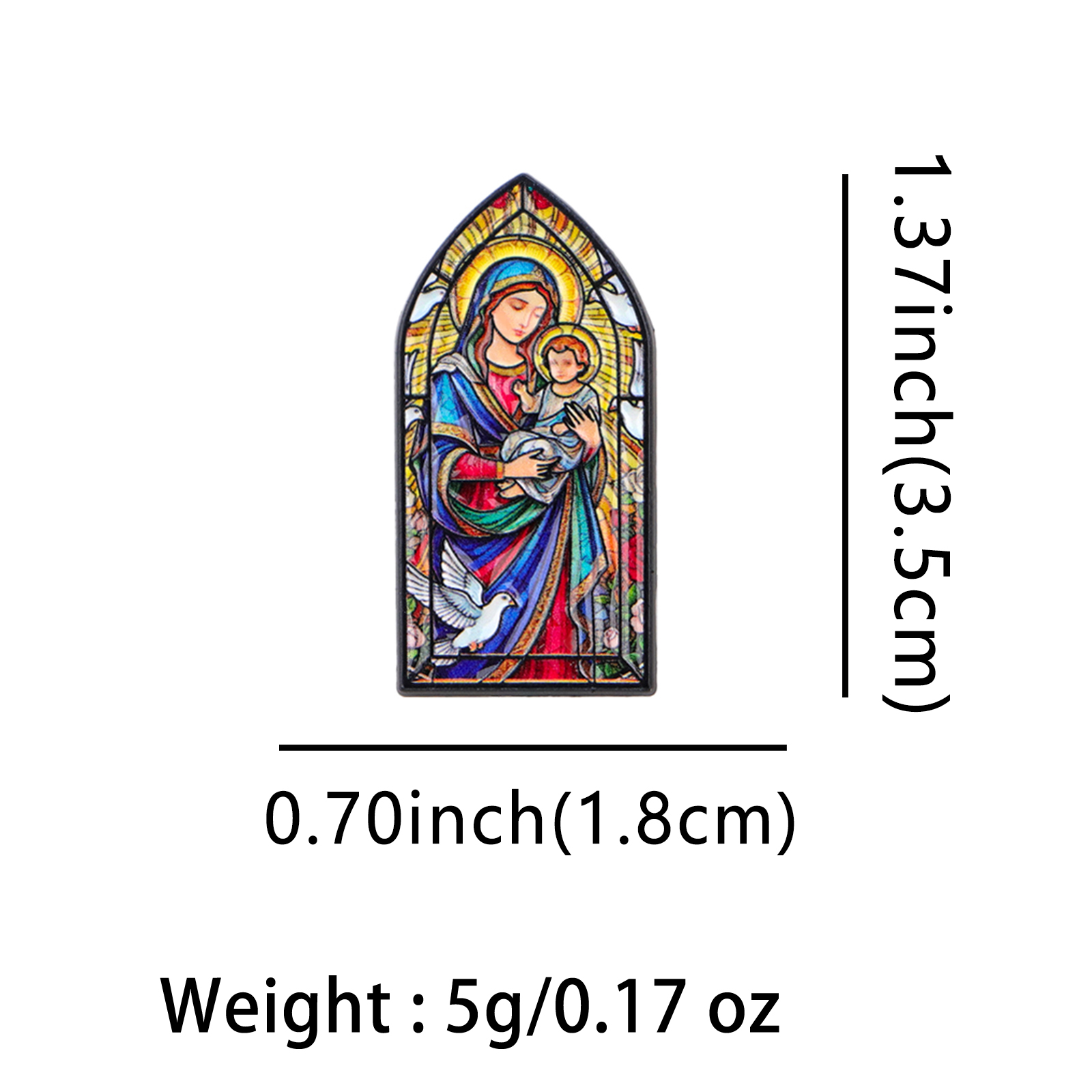 Virgin Mary Jesus Vintage Lape - đánh giá và giá Tuxedo Lapel Pin
