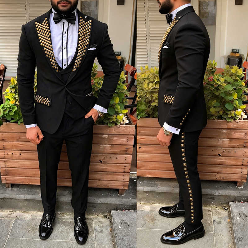 Modern Man Tuxedos Beaded Peak - đánh giá và giá Men Formal Wear Modern